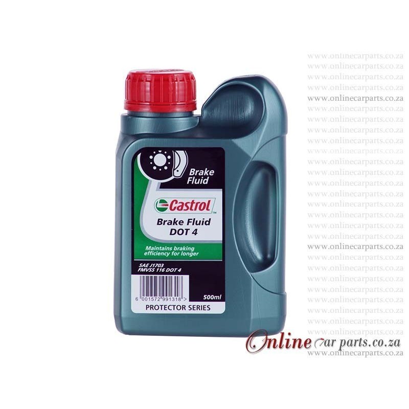Castrol DOT4 500ml SAEJ1703 FMVSS 116 Protector Series Brake Fluid