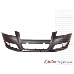 Audi A3 Hatchback Front Bumper With Washer Holes Primed