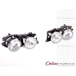 BMW E34 535i 5-Series Right Hand Side Complete In+Out Headlamp Headlight + Bucket 1989-1996