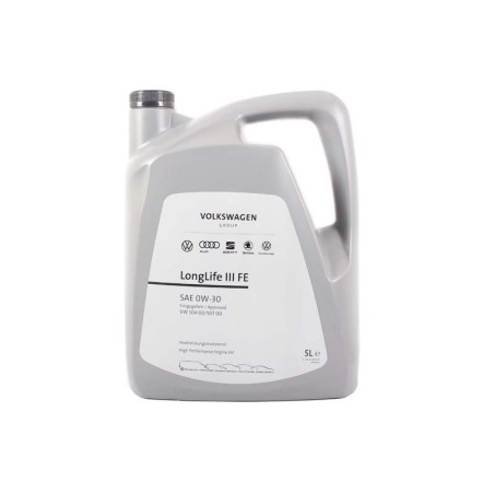VW LongLife III FE 5L SAE 0W-30 High Performance Fully Synthetic Engine Oil