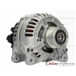 Audi A3 1.9 TDI 08-12 BKC BLS BXE 140A 12V 6 Groove E8 2 PIN L-DFM Alternator OE 06F903023F 0124525091