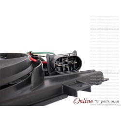 Audi A3 04-12 2.0 2.0D Radiator and Air Con Fan Complete Assembly