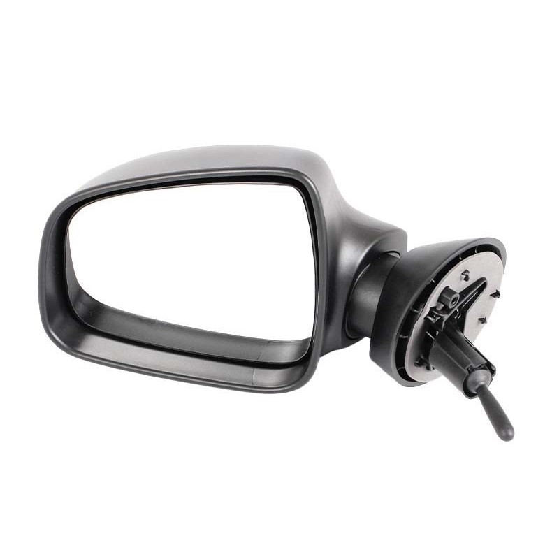 Renault Sandero 09-13 Left Hand Side Door Mirror with Wire Lever Wide