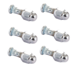Mazda Left Chrome Wheel Stud And Nut 6 Pcs