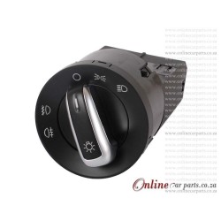 VW Jetta VI Headlight Switch With Fog Lights 17 PIN 
